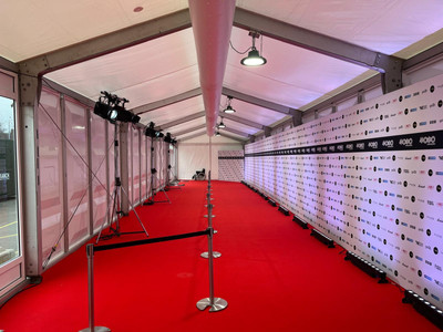 James Fletcher Marquees' professional marquee setup for a high-profile event