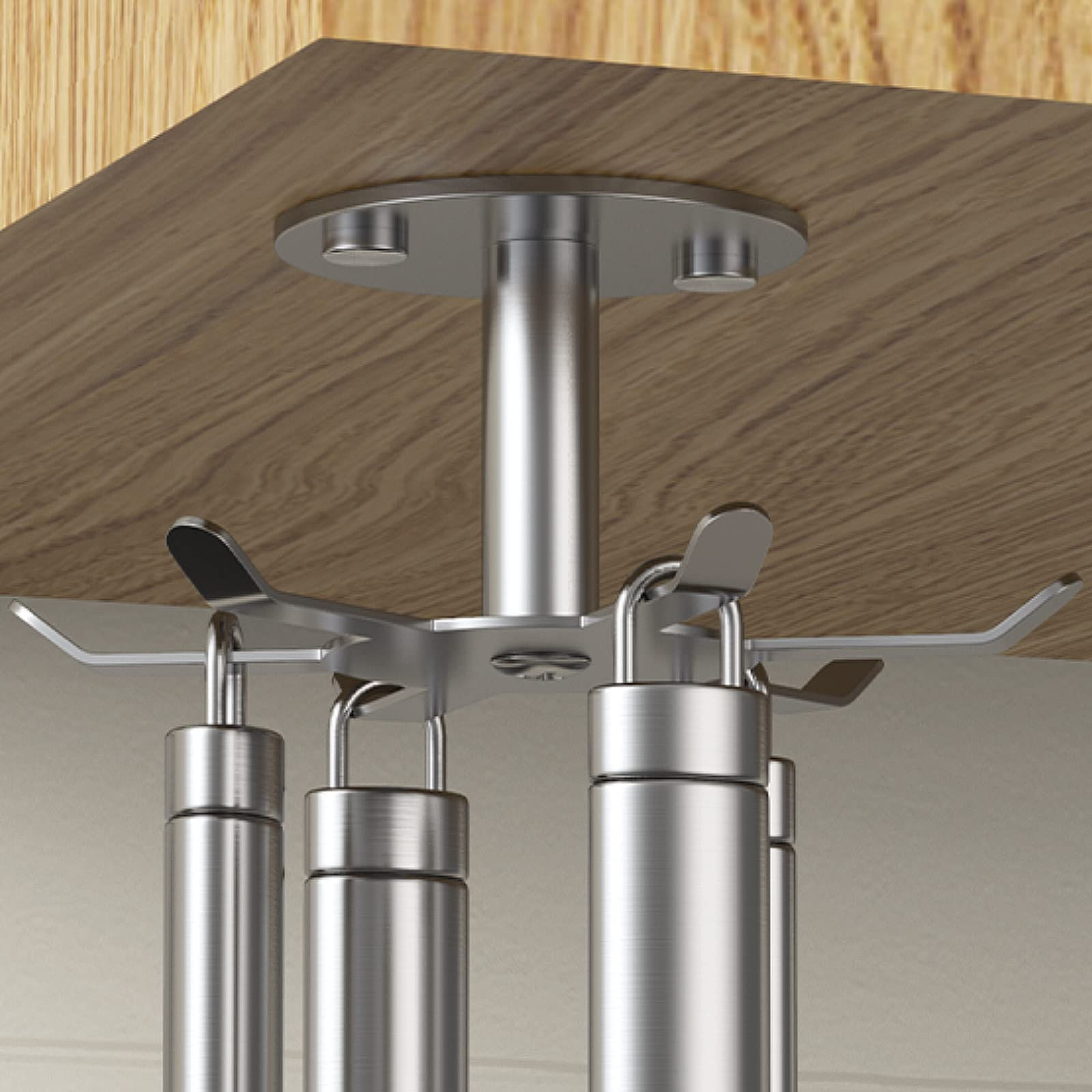 SpinHook 2pc Stainless Steel Kitchen Organizer