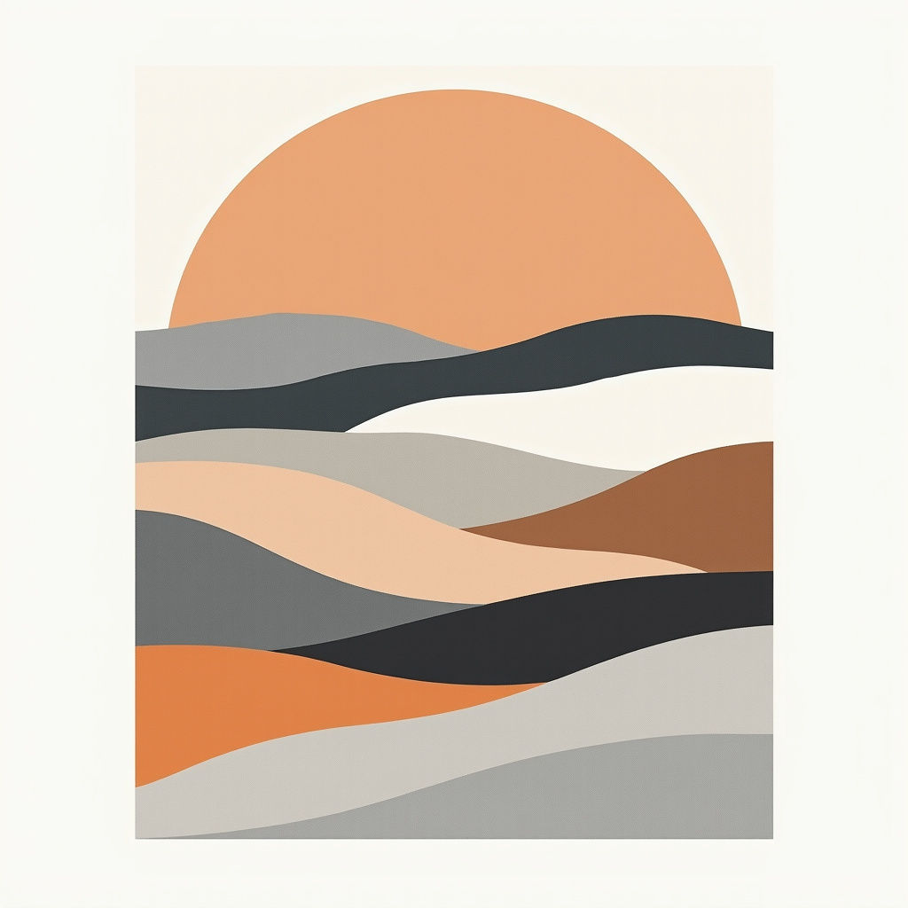 Abstract Horizon Print