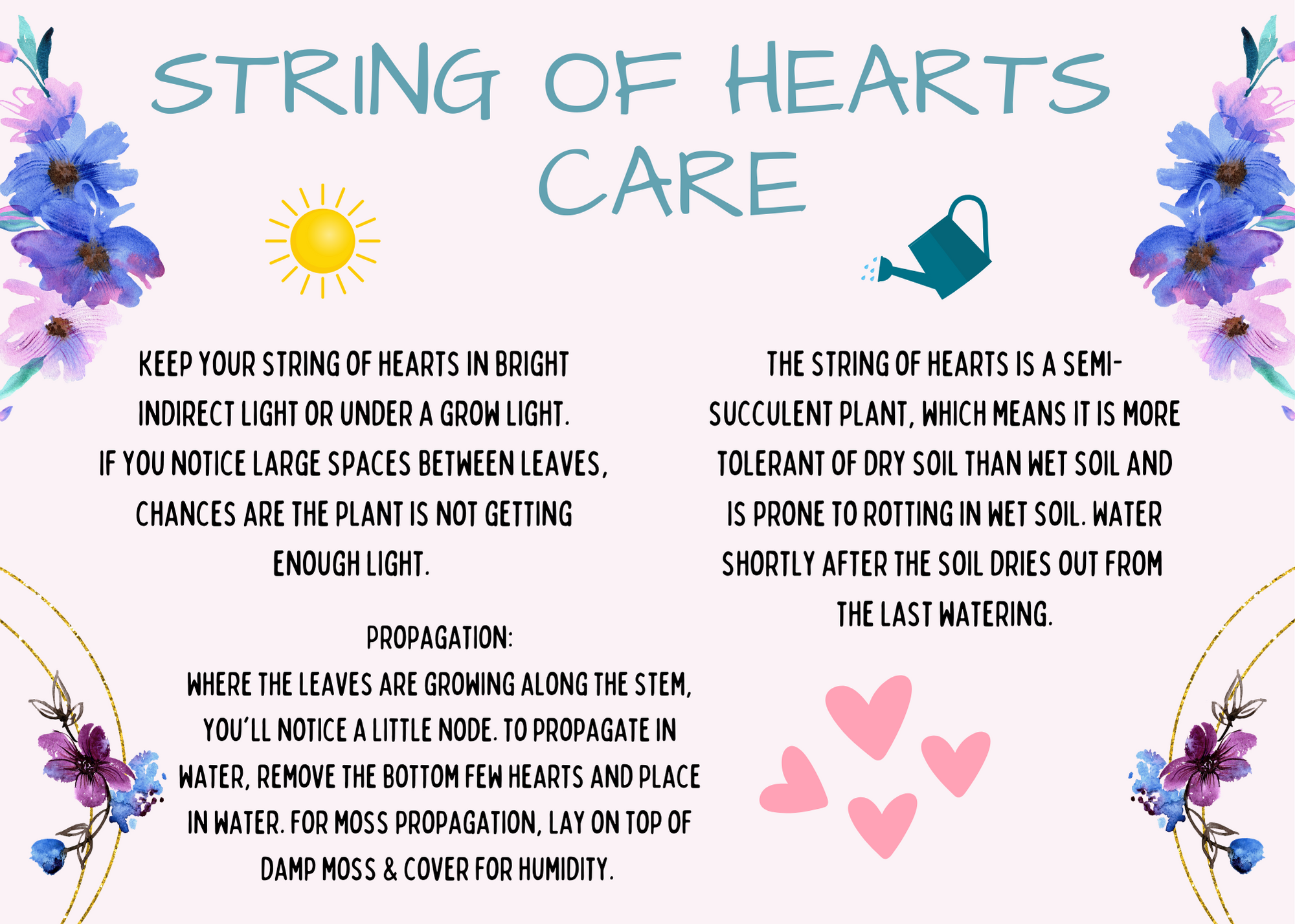String Of Hearts Care