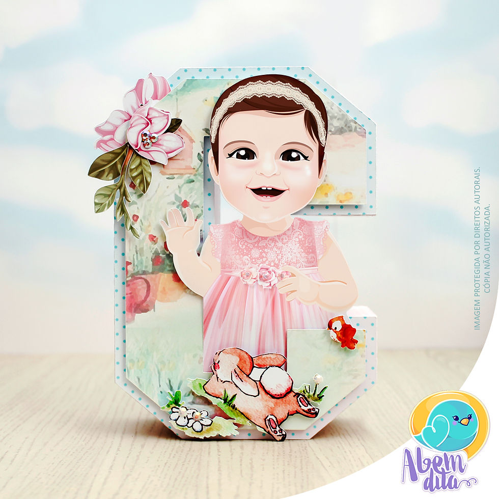 Miniatura: Letra 3D - Floresta Encantada - 01 unidade