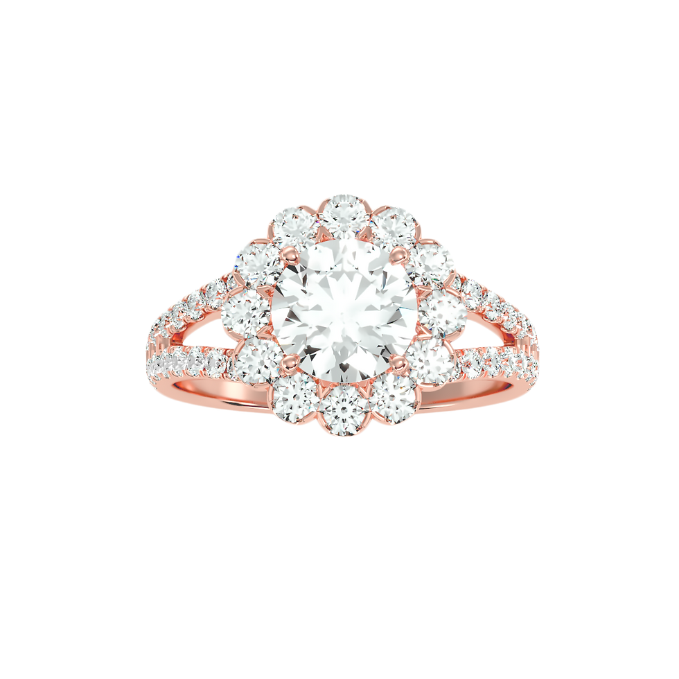 Miniature : Bague halo de fleurs WB5798E