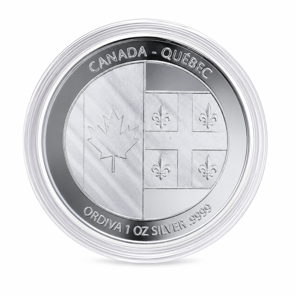 Canada–Québec Personalized 1 oz .9999 Fine Silver