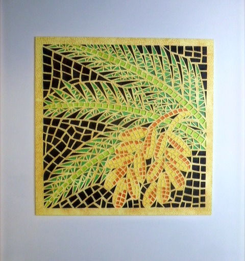 Thumbnail: Mosaic cutout - Date- פסיפס תמר, חיתוך