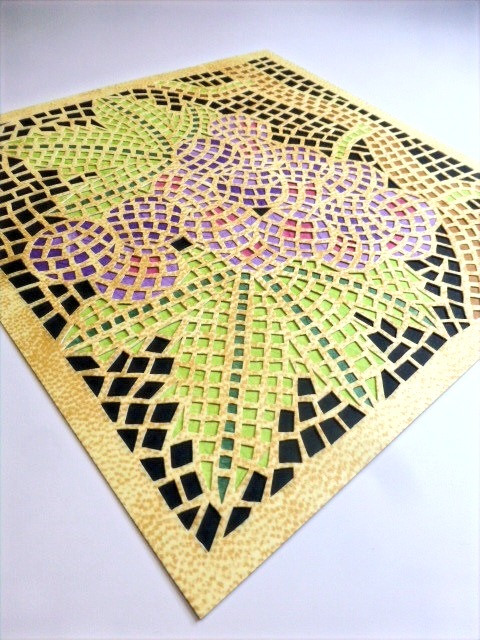 Thumbnail: Mosaic cutout - Vine- פסיפס גפן חיתוך angle