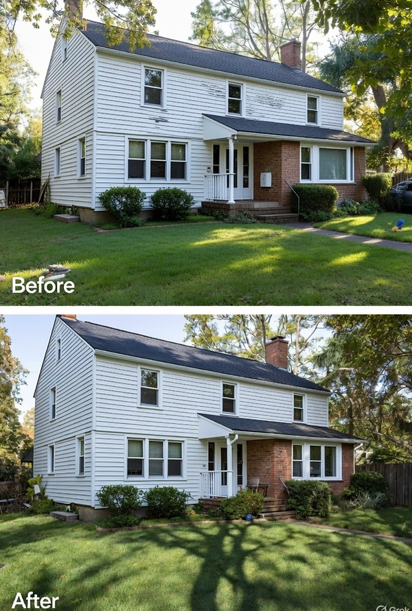 House Power Washing – Shrewsbury (July 20, 2025)
Removed black mold & stains in 2 hours.