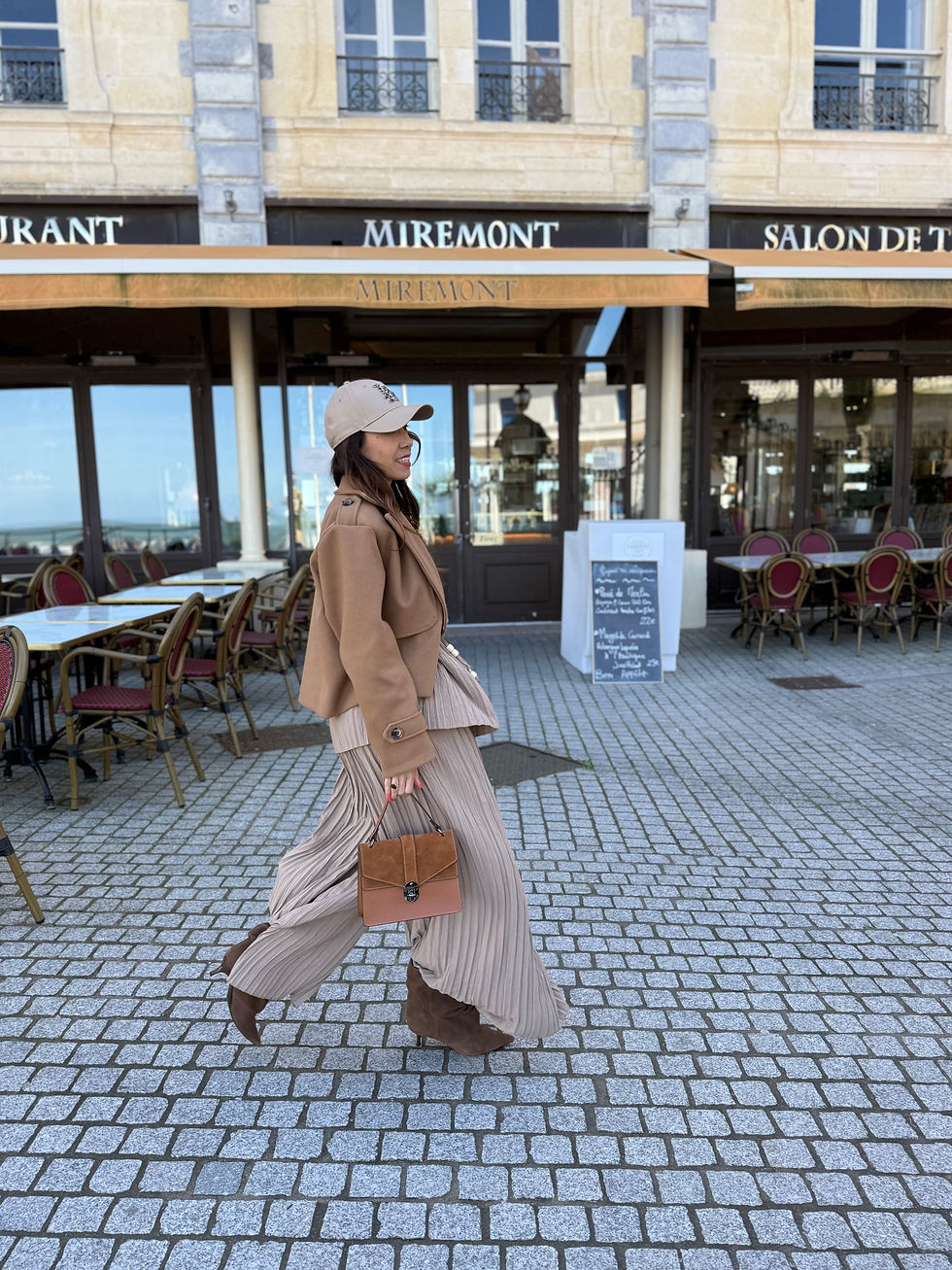 Miniature : Ensemble plissé bohème chic femme