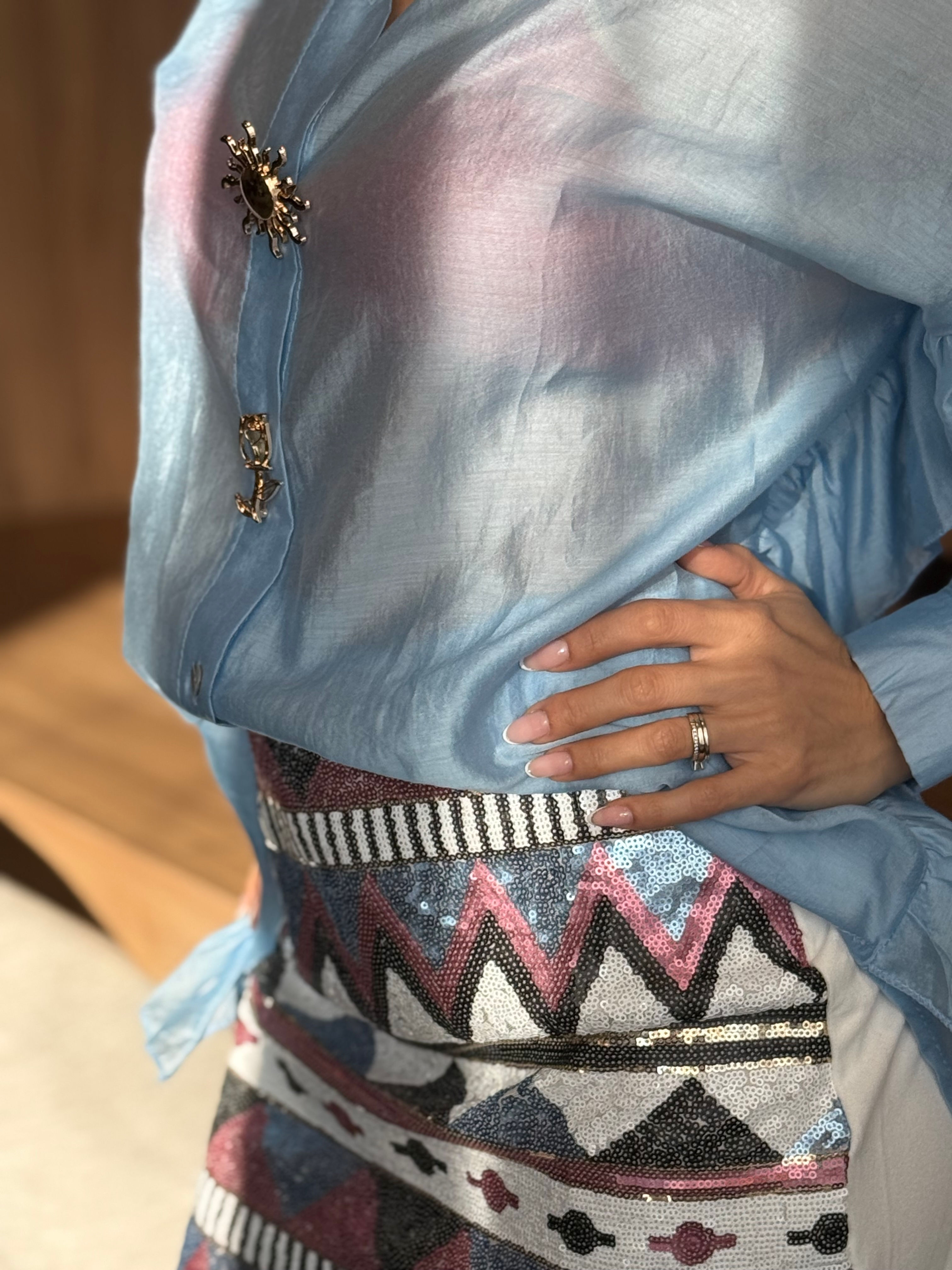 Jupe à sequins femme soirée chic