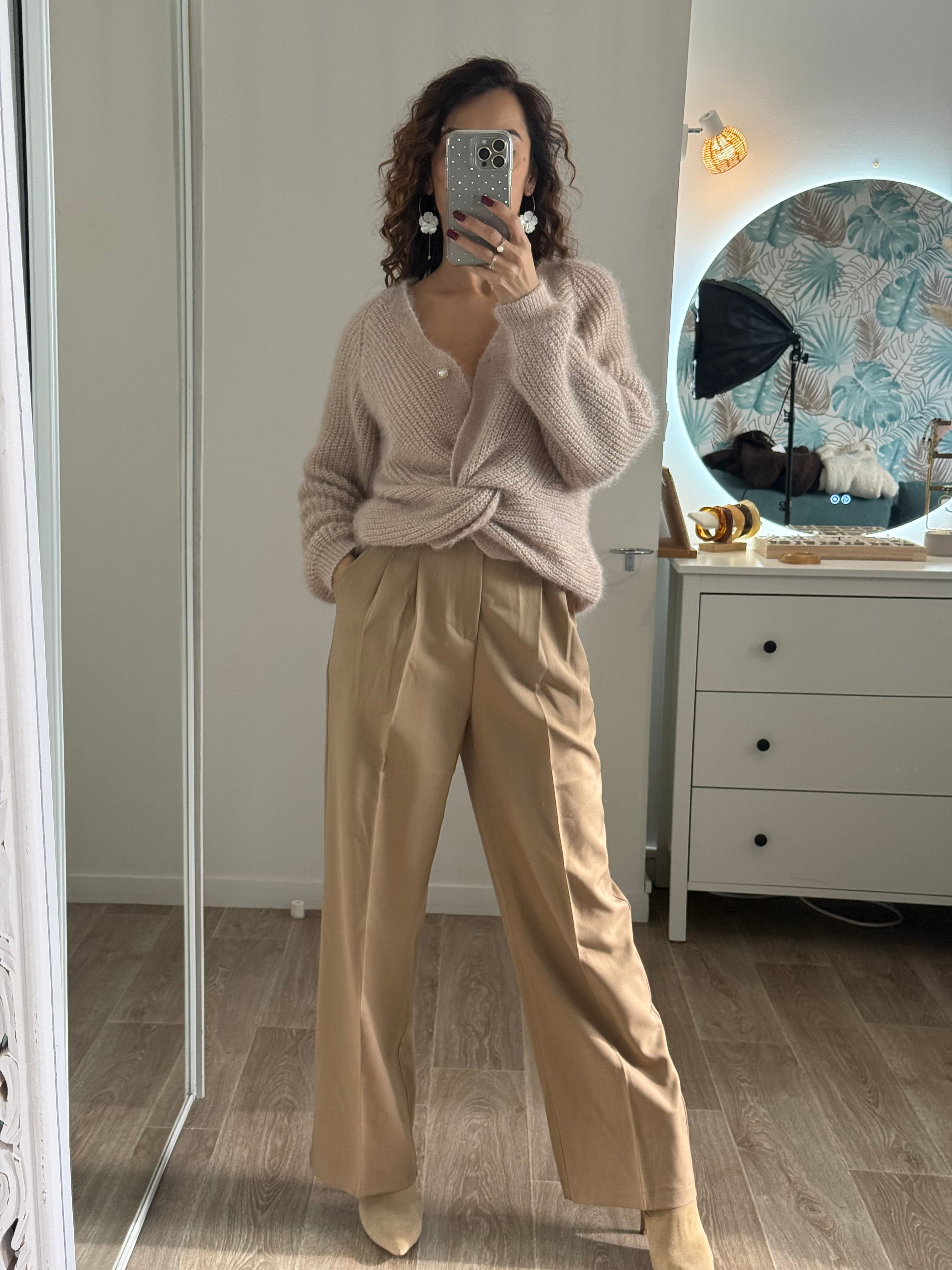 Pantalons à pinces chic et élégant