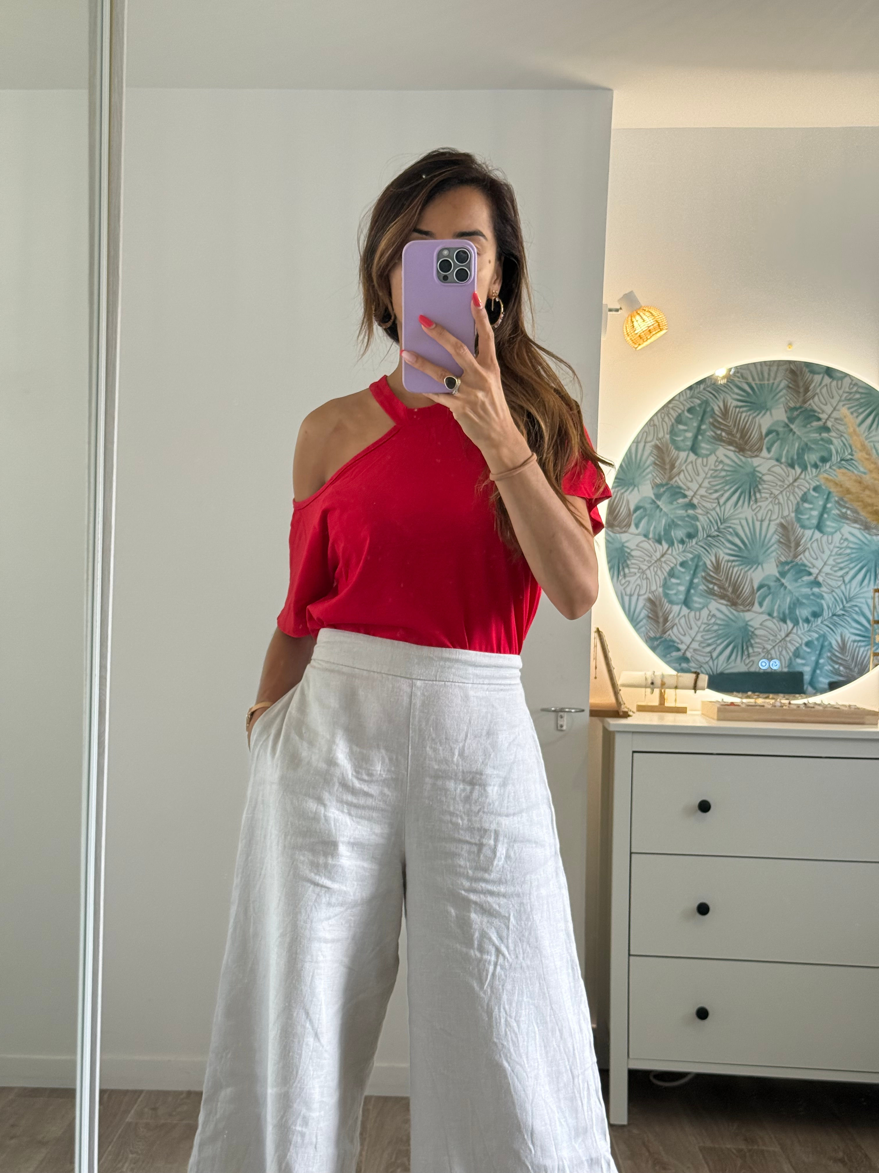 T-shirt Mathilda rouge