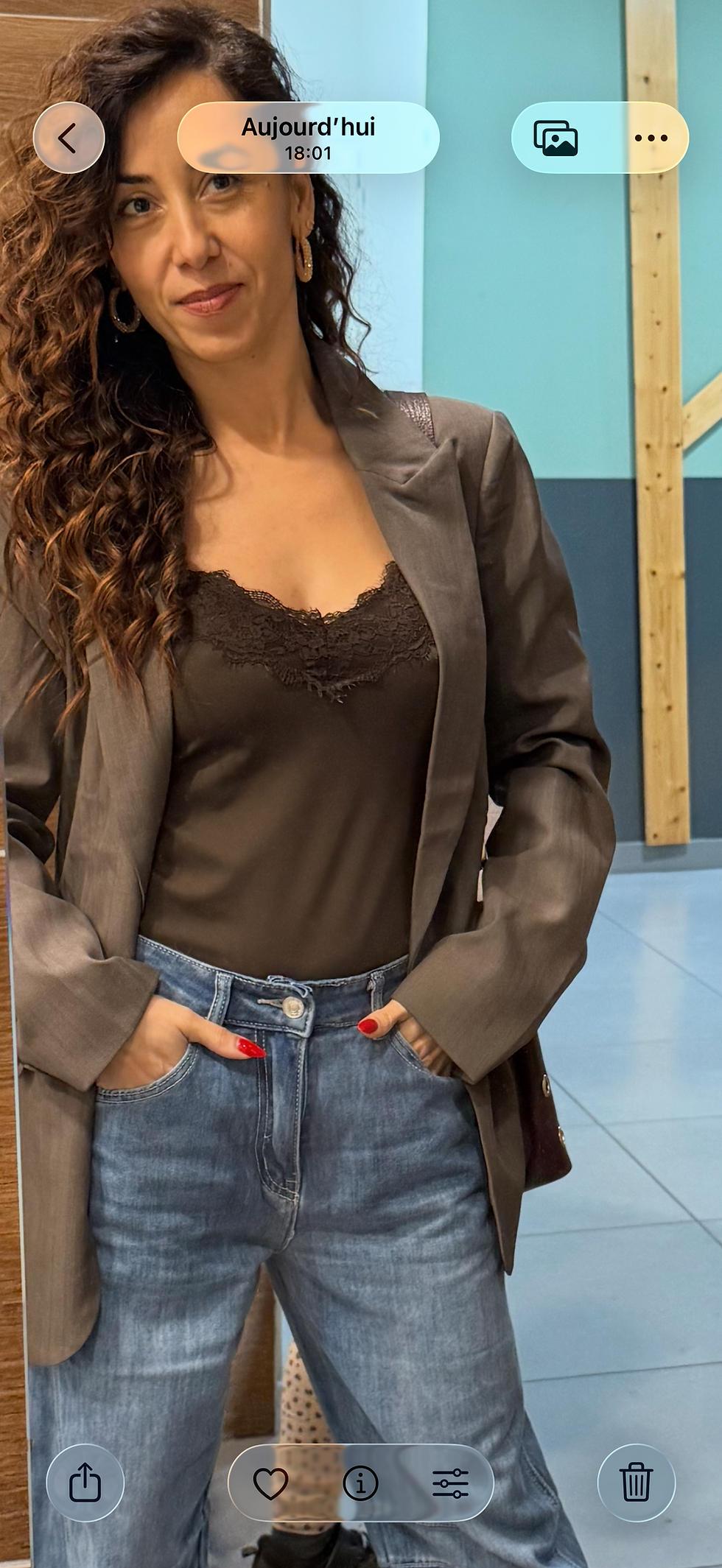 Miniature : Blazer chic femme taupe