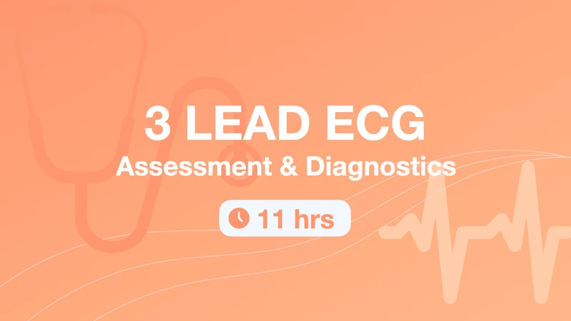 3-Lead ECG Course covering rhythm analysis and ECG interpretation.