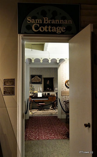 Side Entrance to Sam Brannan Cottage in Calistoga at the Sharpsteen Museum