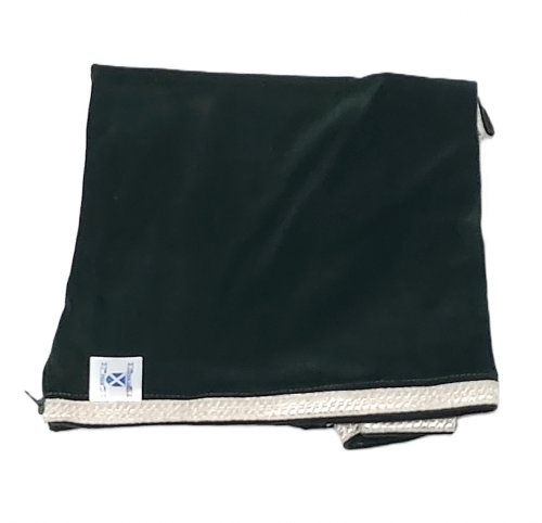 Thumbnail: Deluxe Bag Covers with Flat Trim – Zipper & Grip Patch Black with SilverTrim