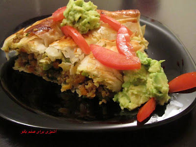 رول گوشت با خمیر فیلو