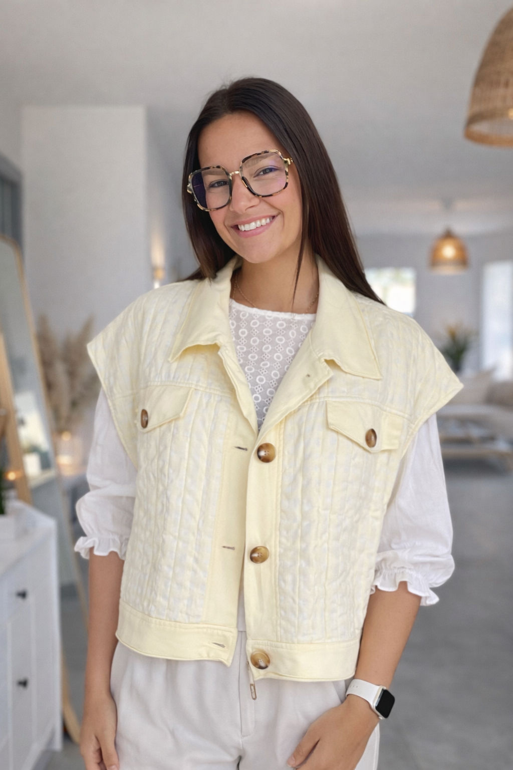 Veste sans manches - Jaune