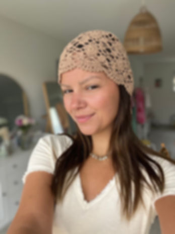 Bonnet en crochet - Marron 