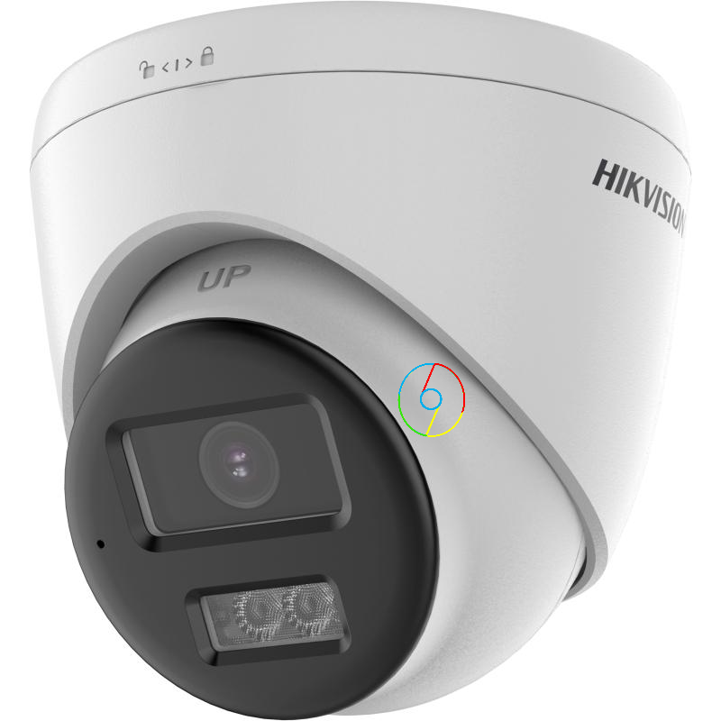 Miniatura: Hikvision DS-2CE78D0T-LXTS 2MP Two Way Audio & Siren Fixed Turret Camera