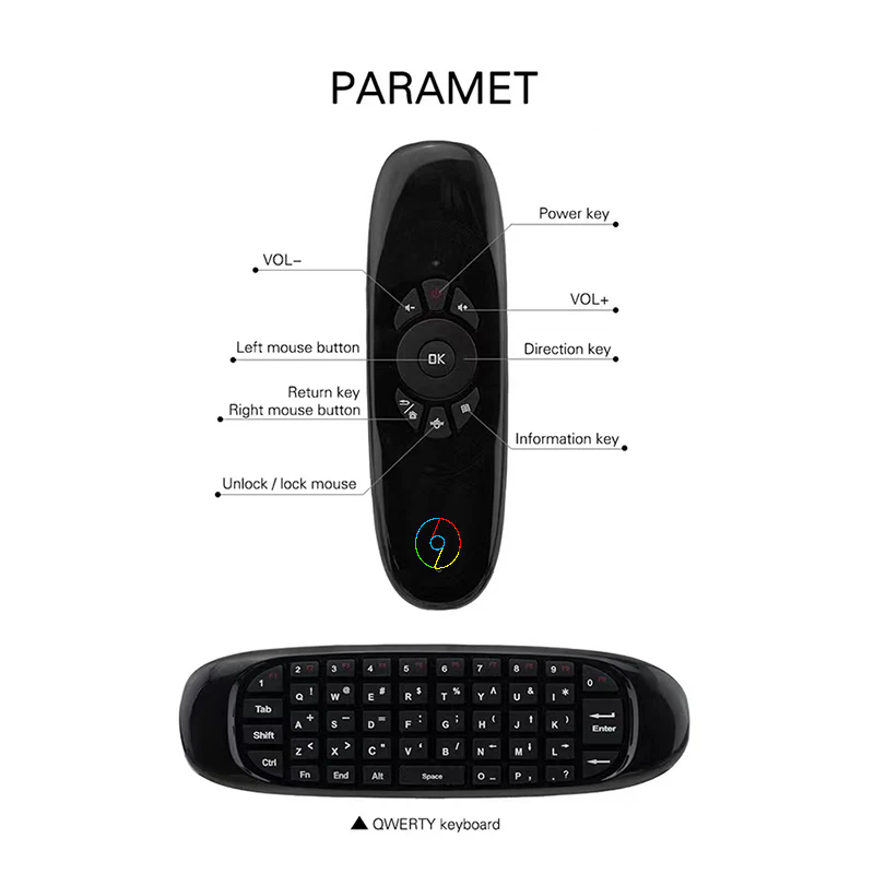 Miniatura: 2.4GHz Wireless Keyboard Fly Air Wireless Mouse Kyboards Remote