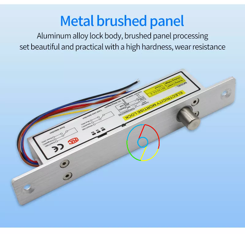 Thumbnail: Wires Aluminum Fail Safe Fail Secure Electronic Drop Bolt Lock 12V