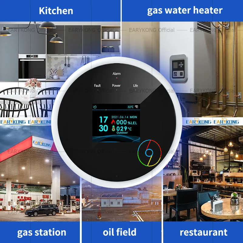 Miniatura: Gas Sensor Combustible Household Smart LPG Gas Alarm Detector Leakage Sensor