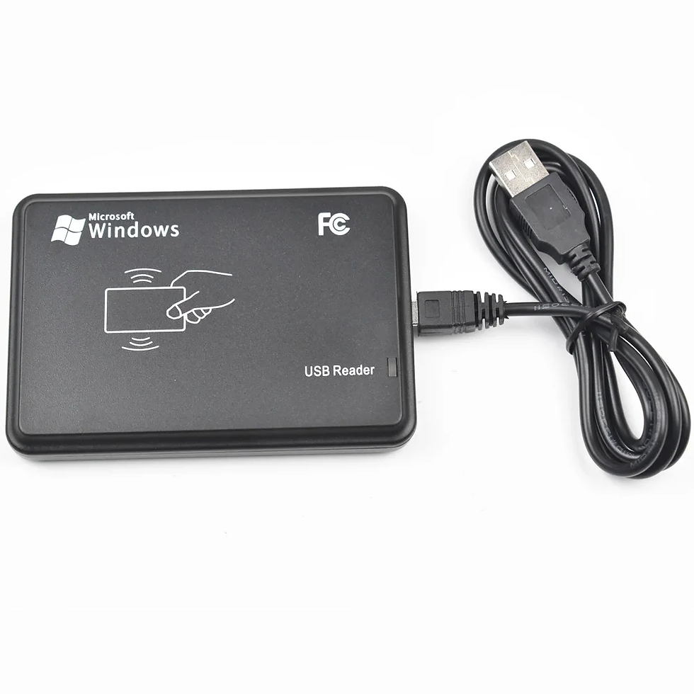 Thumbnail: RFID Reader USB Port EM4100 TK4100 125khz ID IC 13.56mhz S50 S70 Contactless Car