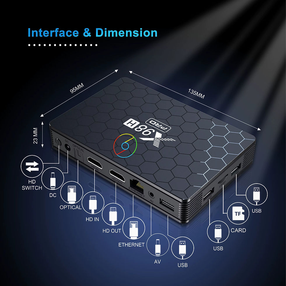 Thumbnail: ANDROID 4K Wifi6 TV BOX X98H PRO