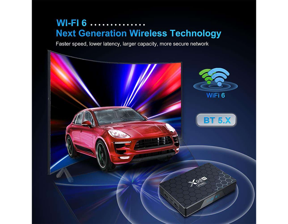 Miniatura: ANDROID 4K Wifi6 TV BOX X98H PRO
