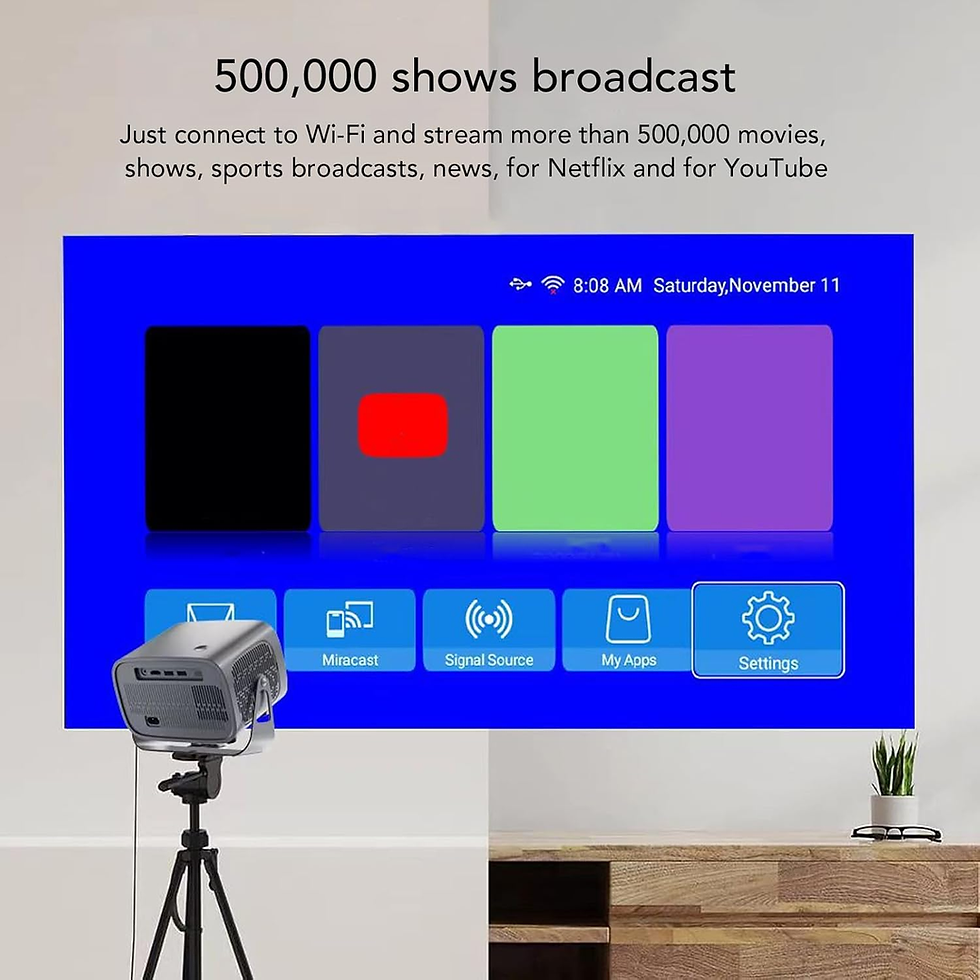 縮圖：4K Projector LCD Full HD Electric Focus WiFi Ceiling