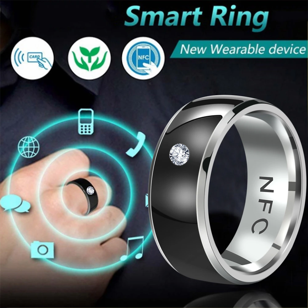 Thumbnail: Smart Ring, NFC Smart Ring Metal Ring, Easy to use for Mobile Phone