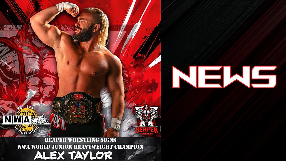 Alex Taylor signed to Reaper Wrestling