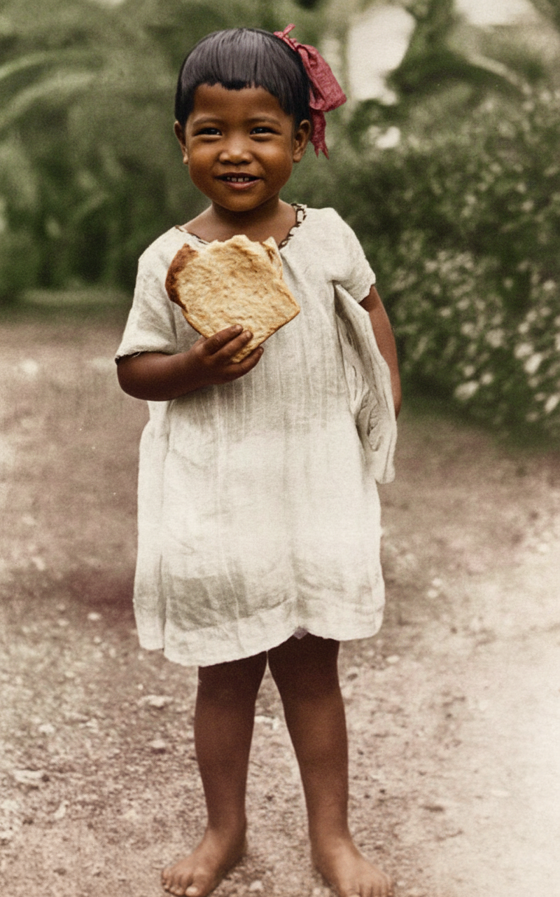 Nei MARY engaged to the grandson of TEMOA (Miller 1908-49) Digitally colourised.