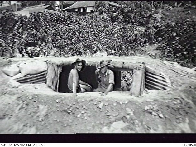Ocean Island Occupation Force fortifying the Island against Japanese invasion 19440-41
