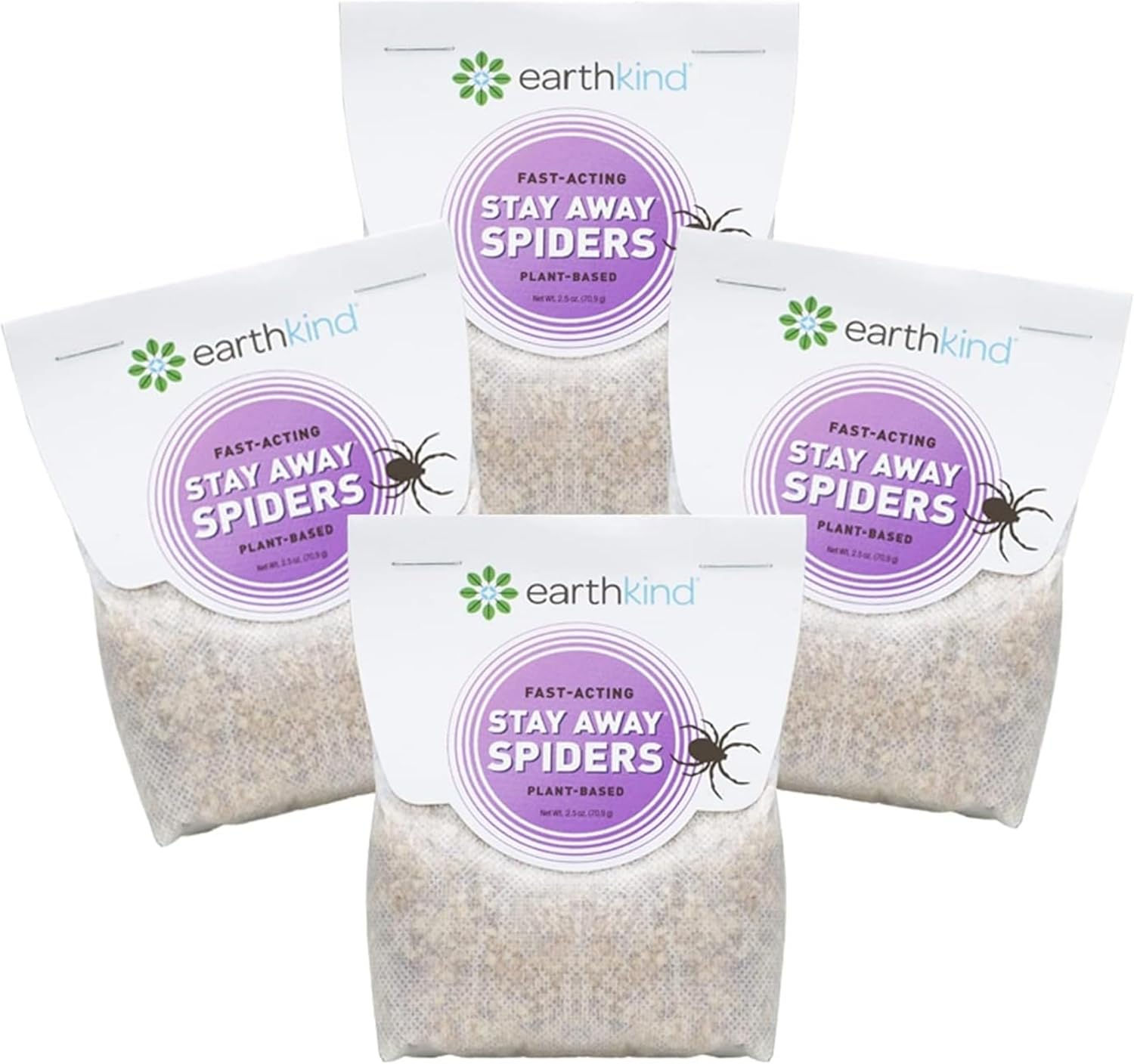 Stay Away Spider Deterrent Pouches 4-Pack – Natural, plant-based indoor spider repellent with essential oils