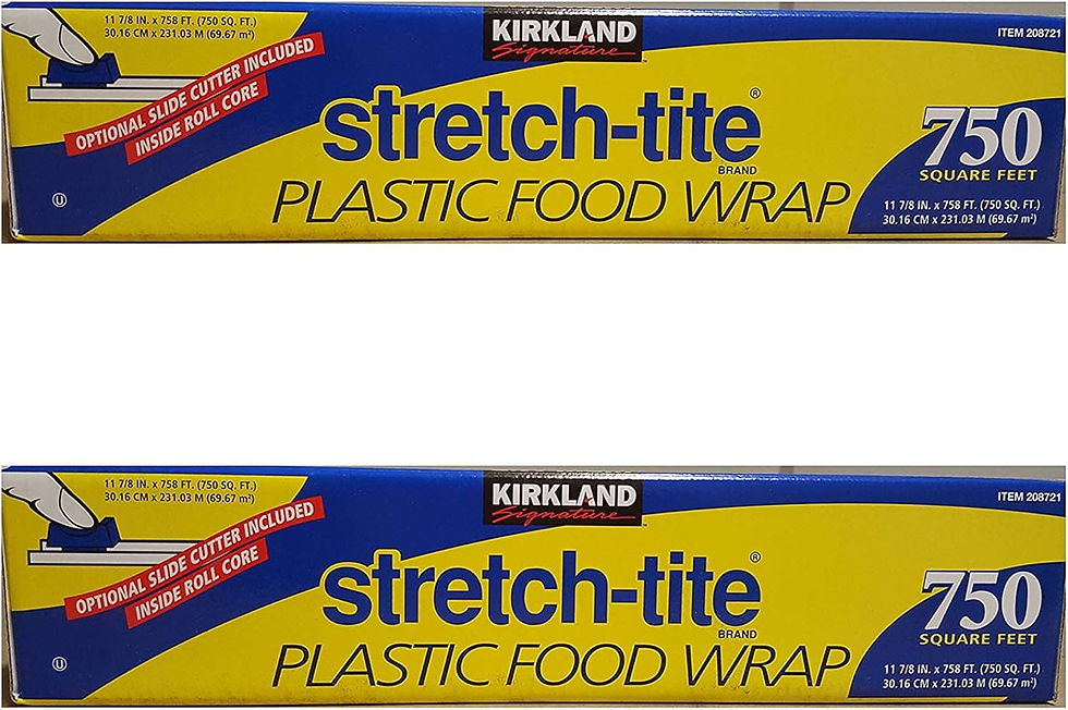 Kirkland Signature Stretch-Tite Plastic Food Wrap 2-pack with 750 sq. ft. per roll