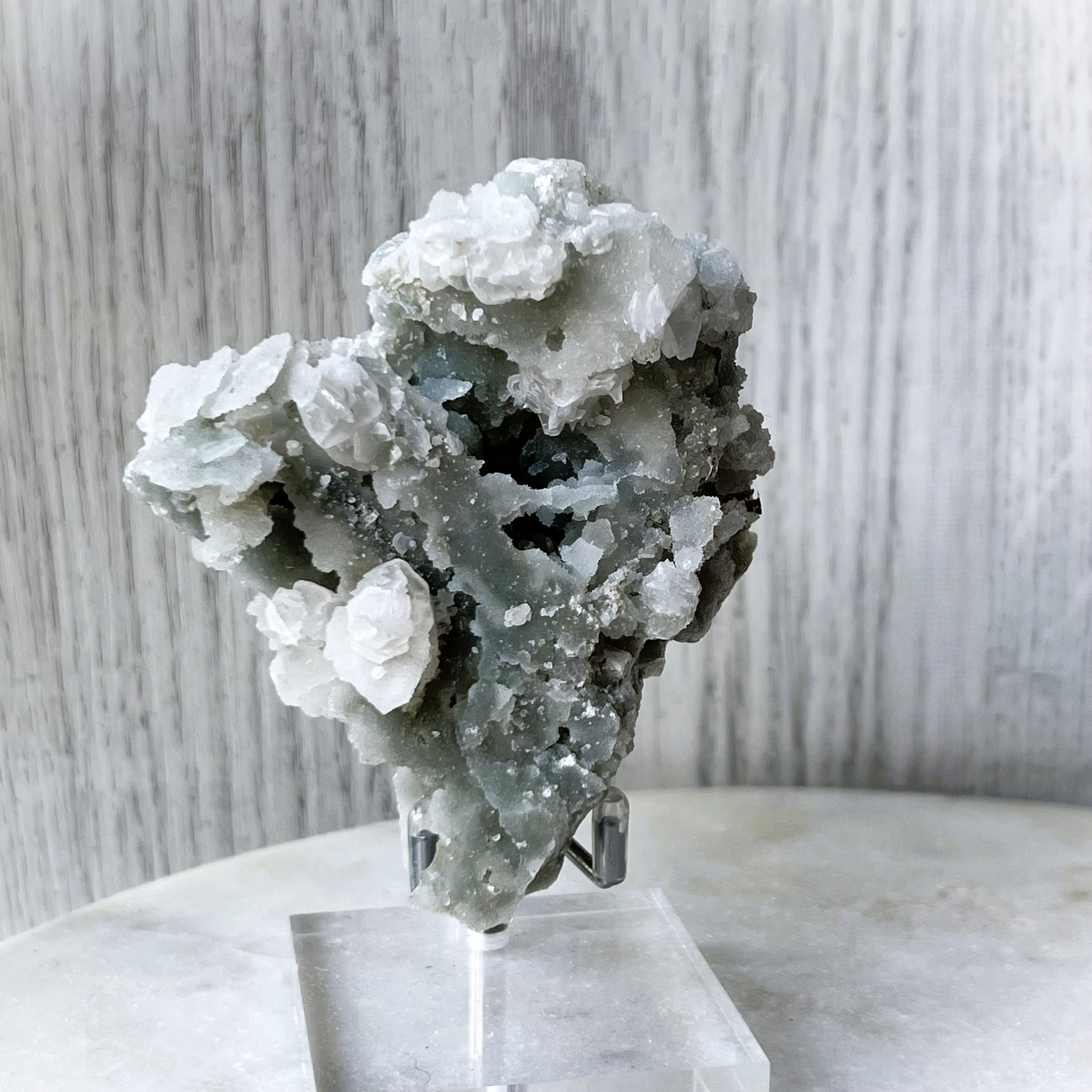 Lantern Fluorite with Calcite Flowers — Fujian, China