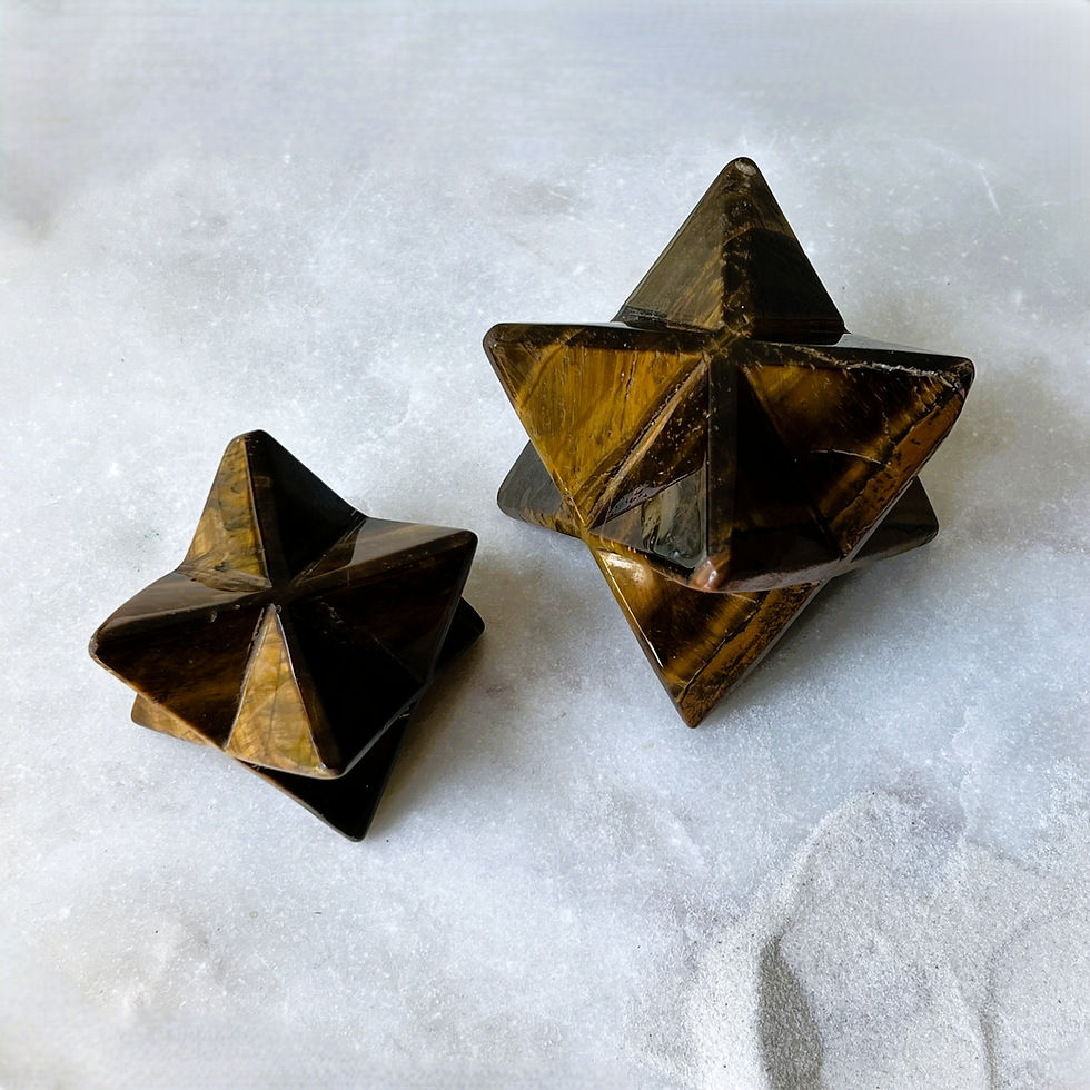 Thumbnail: Large Tiger Eye Merkaba