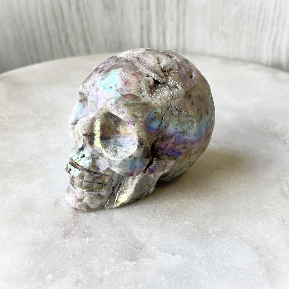 Thumbnail: Angel Aura Druzy Skull