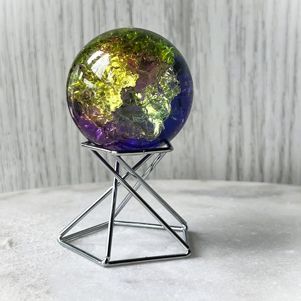 Thumbnail: Small Rainbow Crackle Quartz Sphere