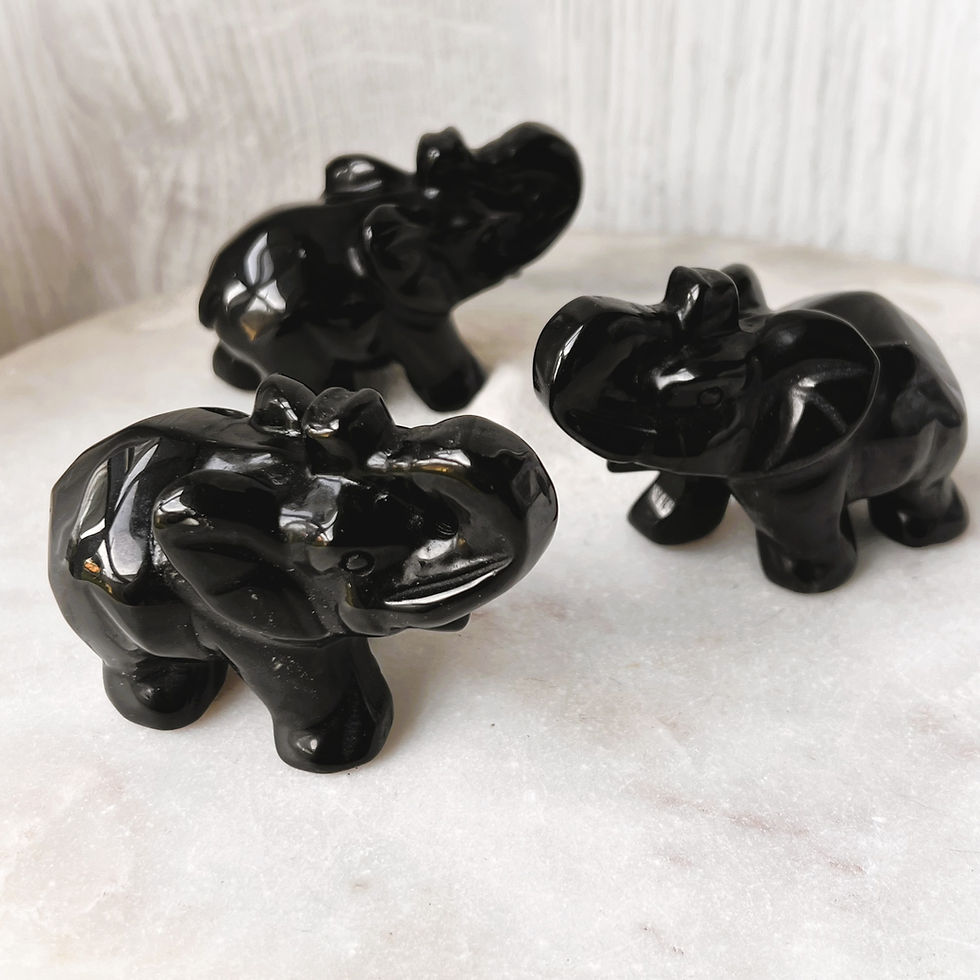 Thumbnail: Black Obsidian Elephant