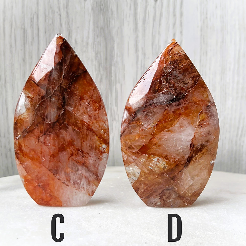 Thumbnail: HQ Fire Quartz Teardrop