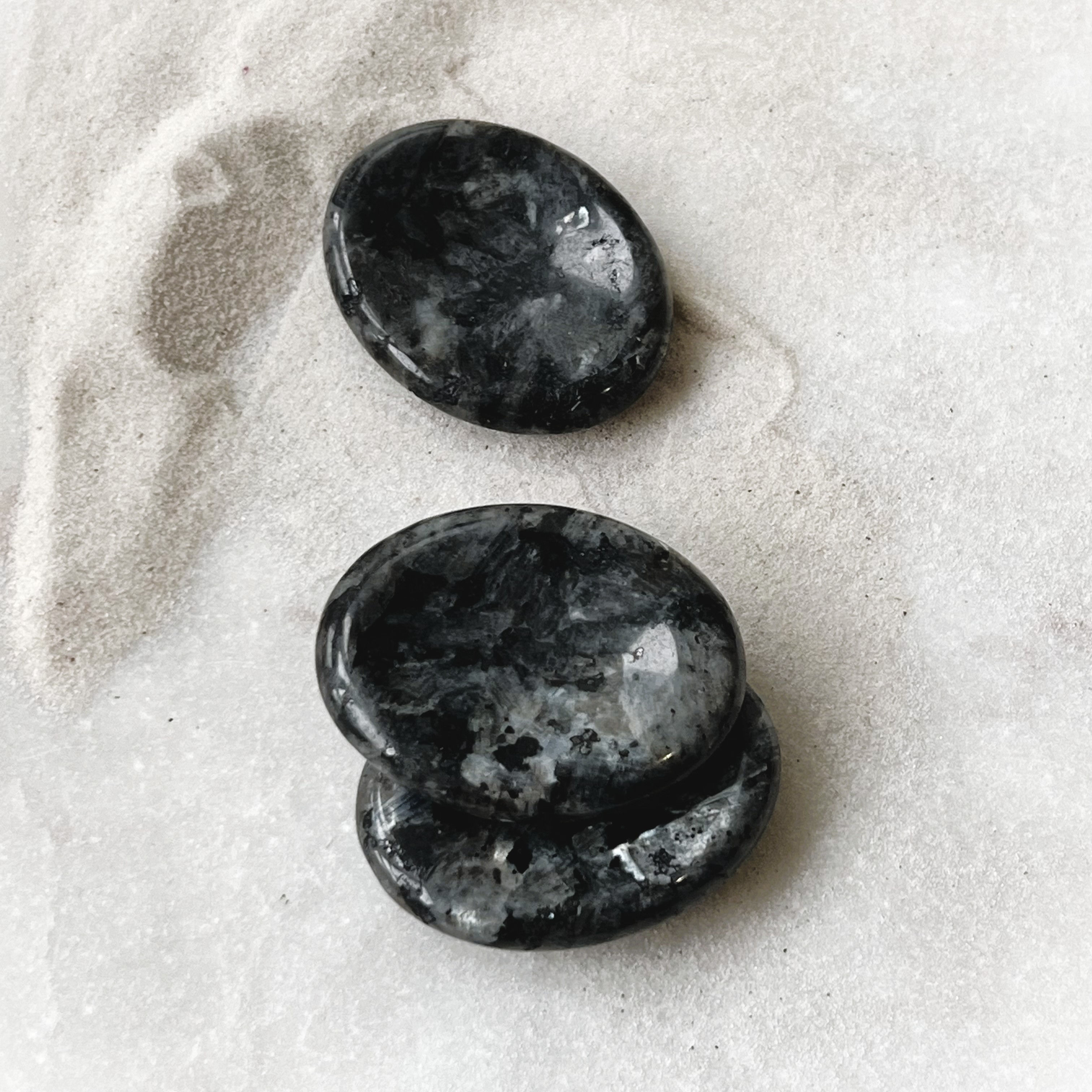 Larvikite Worry Stone