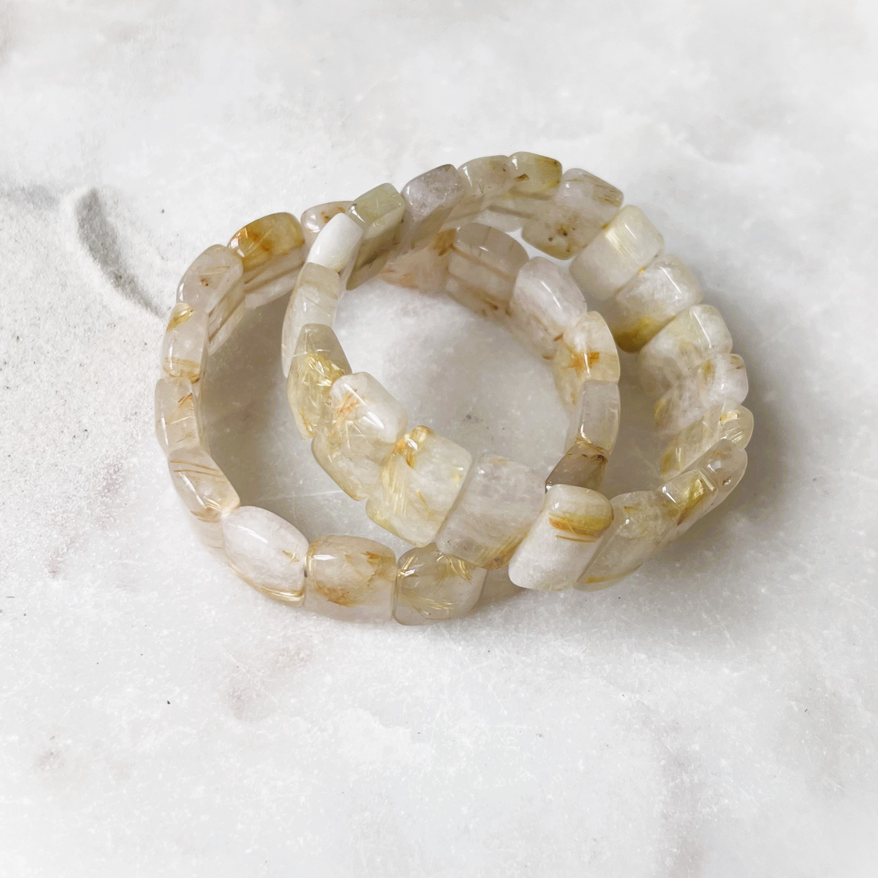 Golden Rutile Quartz Soft Bangle