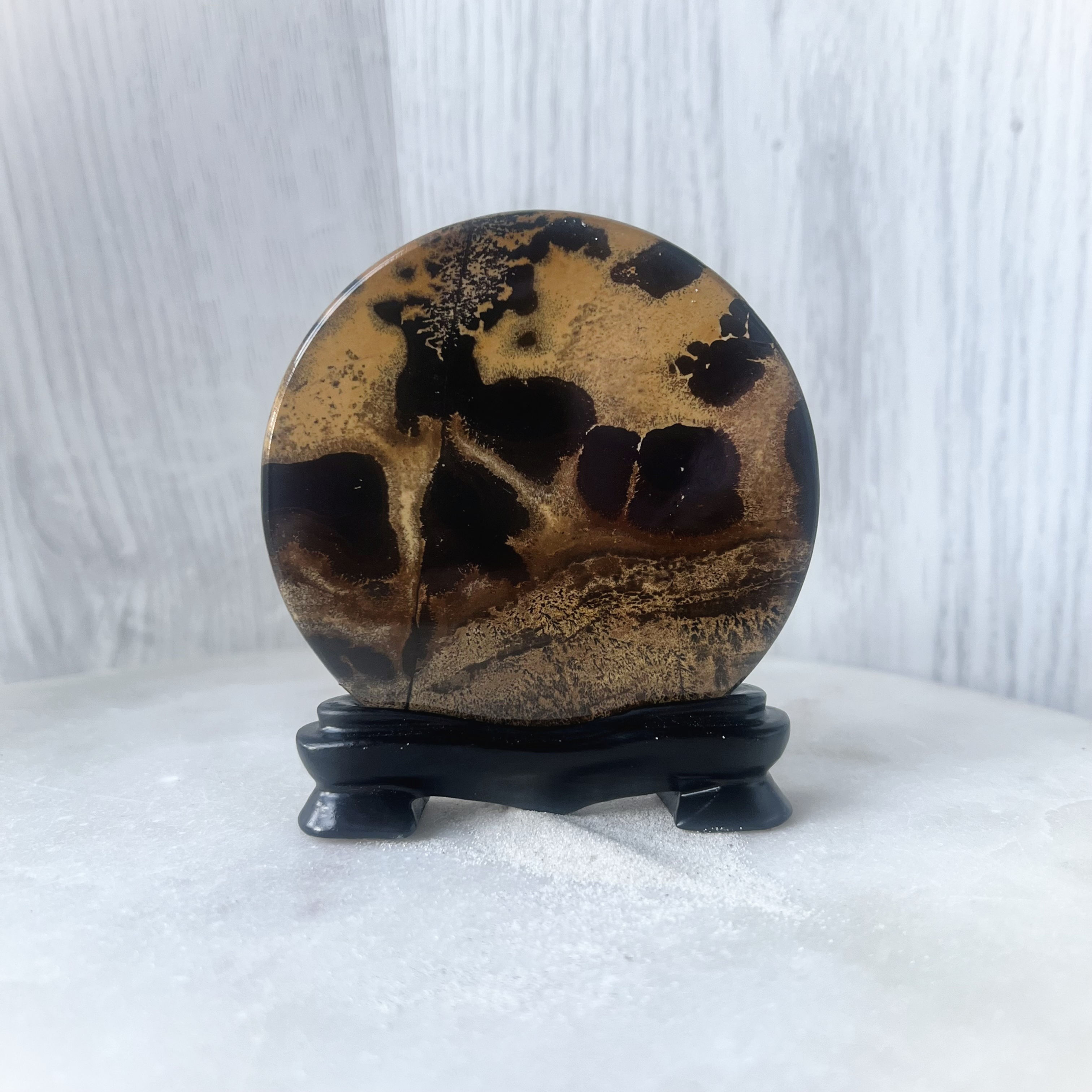 Picture Jasper Mini Plate on Stand