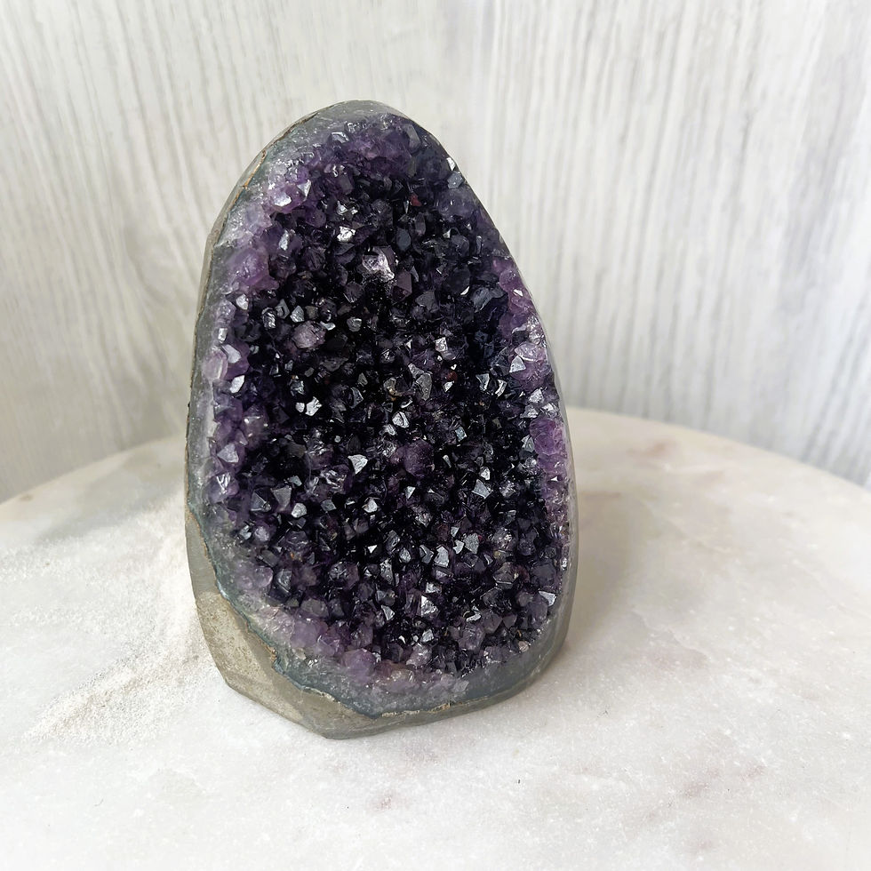 Thumbnail: Large Dark Amethyst Cluster Cave - Brazil