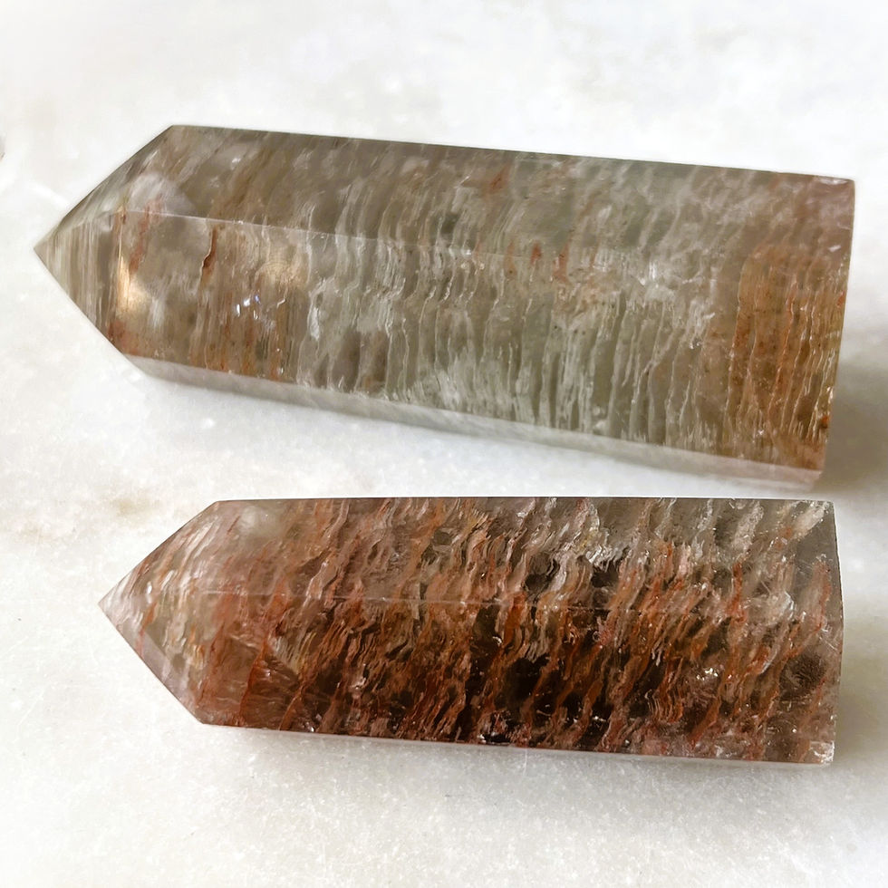 Thumbnail: Red Thousand Layer Garden Quartz Tower - Brazil