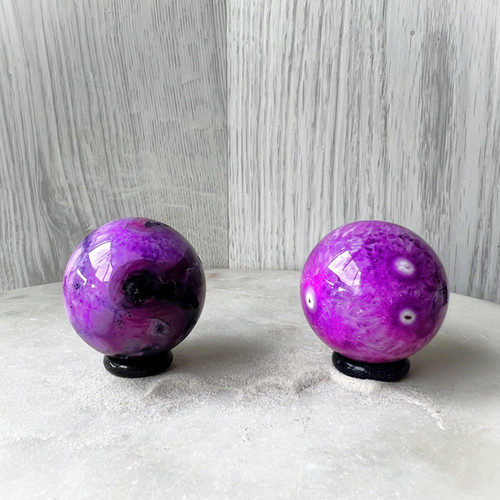 Purple Agate Sphere Crystal Mission