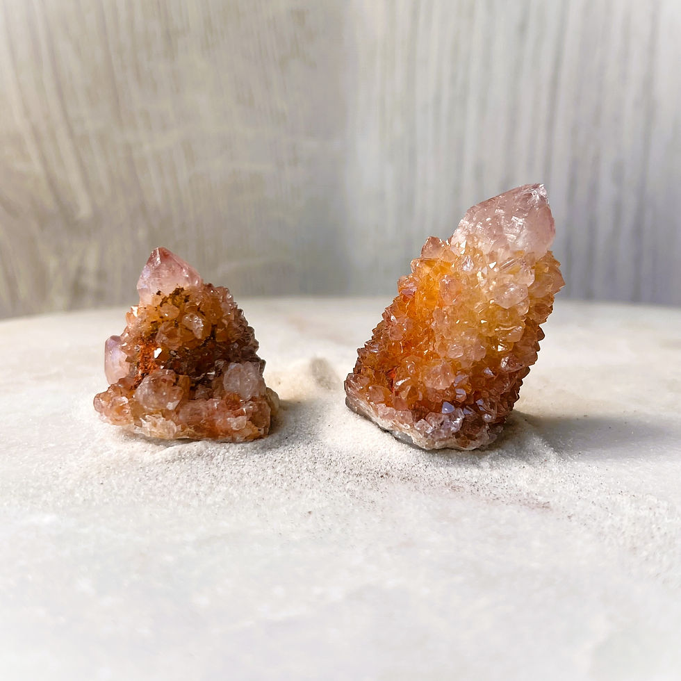 Thumbnail: Tangerine Spirit Quartz Cluster - South Africa