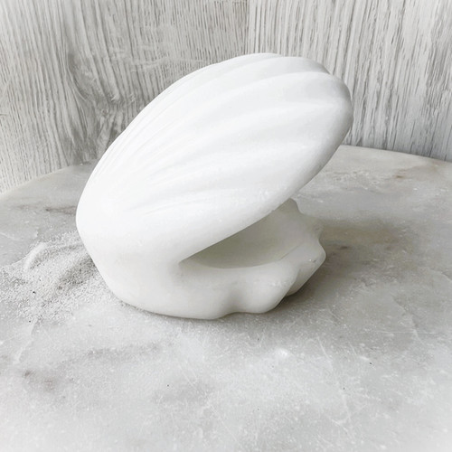 White Jade Clam Shell | Crystal Mission