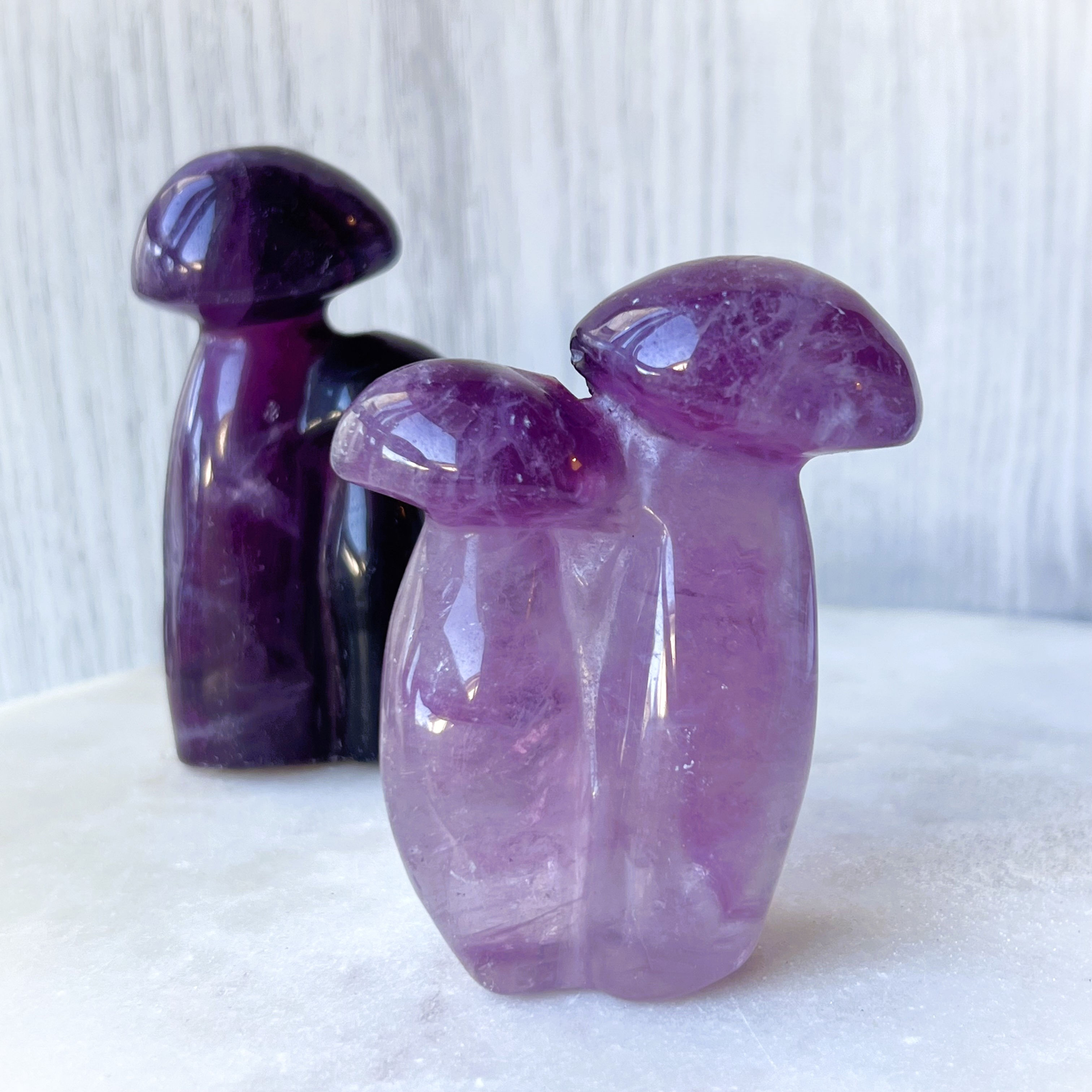 Purple Fluorite Mushroom
